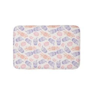 Tapete De Banheiro AMIGOS™   Padrão de Perk Central Pastel