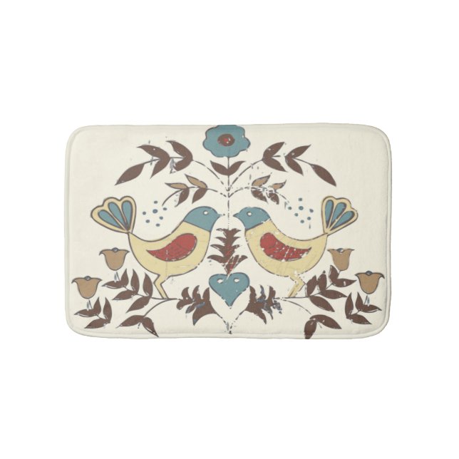 Tapete De Banheiro Amish Hex Sinal Bird Americana da Pensilvânia Hola (frente)