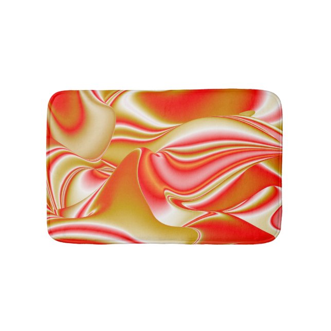 Tapete De Banheiro Amor e Abstrato 3D Rainbowart Dourado (frente)