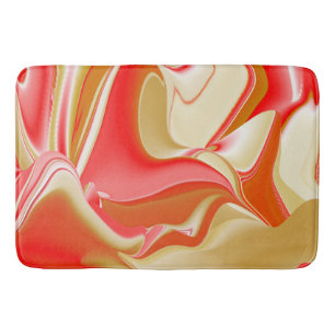 Tapete De Banheiro Amor e Abstrato 3D Rainbowart Dourado