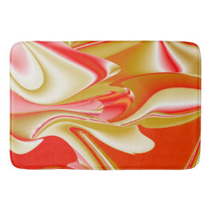 Tapete De Banheiro Amor e Abstrato 3D Rainbowart Dourado