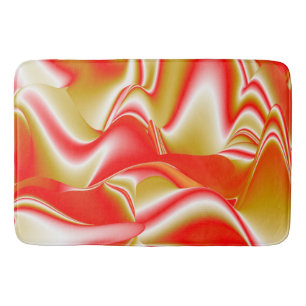 Tapete De Banheiro Amor e Abstrato 3D Rainbowart Dourado