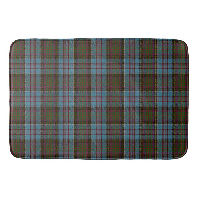 Tapete De Banheiro Anderson Clan Tartan - Padrão de Xadrez Escocês (Frente)