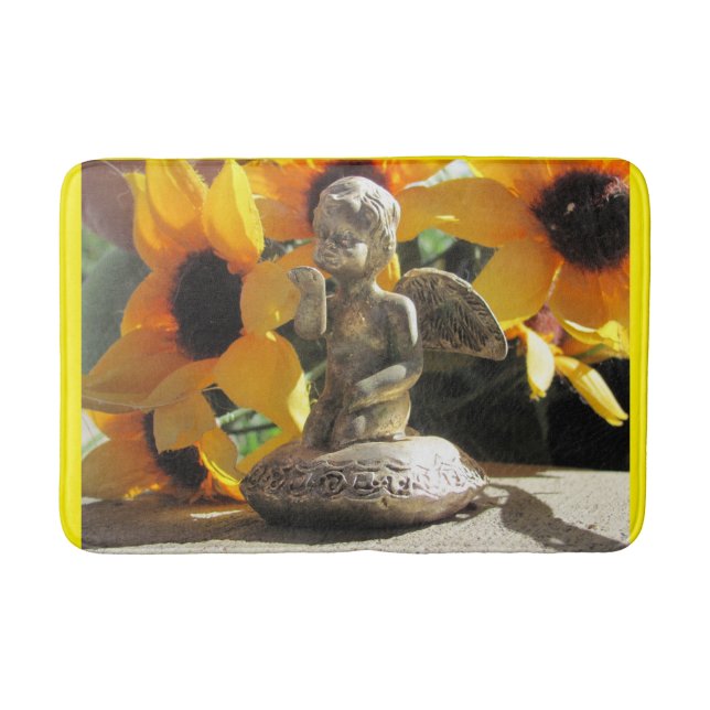 Tapete De Banheiro Angel Figurine faz um beijo (Frente)