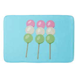 Tapete De Banheiro Anime Blue Pastel Dango Bath Mat