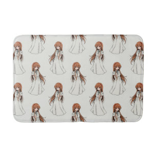 Tapete De Banheiro Anime Weeb Girl Manga Pattern Design