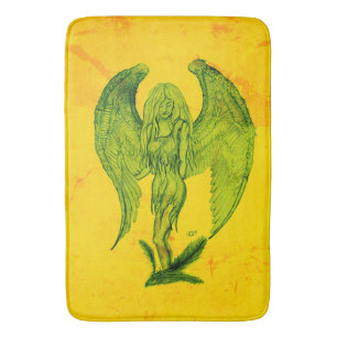 Tapete De Banheiro Anjo, Arte Lápis em Marmor Design