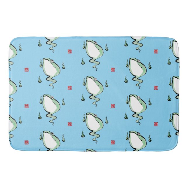 Tapete De Banheiro Antecedentes de origem Antiguamente Sapo Inchado (Frente)