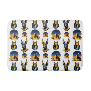 Tapete De Banheiro Antiga Pirâmide do Egito, Anubis - Design