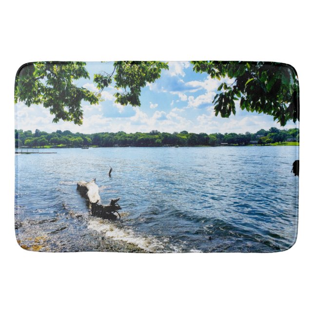 Tapete De Banheiro Antigo Lago Bathroom (Frente)