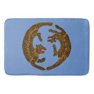 Tapete De Banheiro Antigos Tigres Folk Japoneses