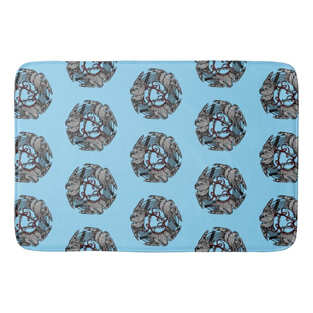 Tapete De Banheiro Antiguidade: Três Hawks William de Morgan (Frente)