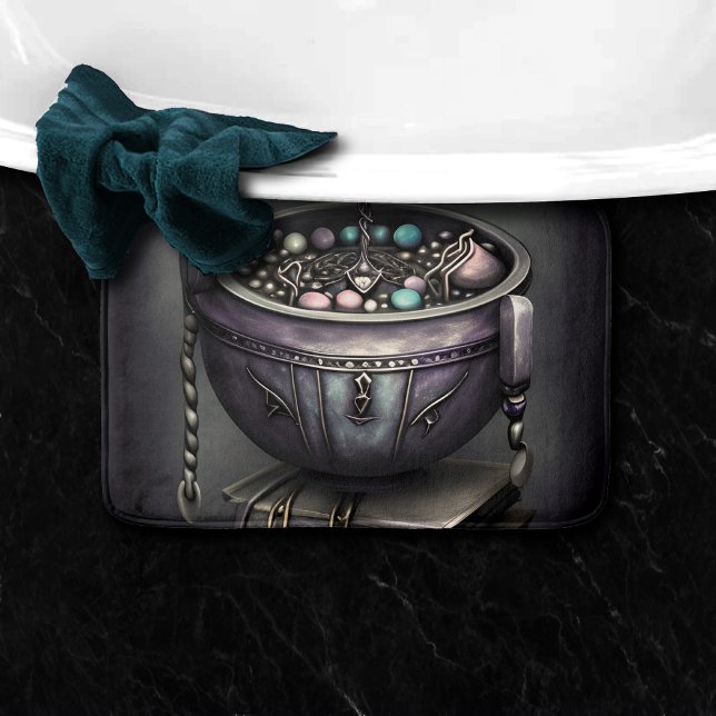 Tapete De Banheiro Antique Steampunk Cauldron | Pilha de Livros Ortog (Criador carregado)