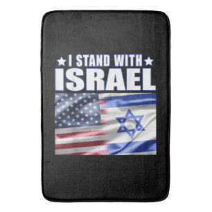 Tapete De Banheiro Apoio a Israel Eu Estou com Israel