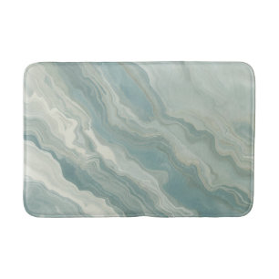 Tapete De Banheiro Aqua Blue Teal Sage Green Abstrato Impressão