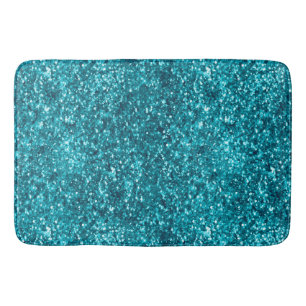 Tapete De Banheiro Aqua Dourada Glitzy Glitter (Sereia inspirada)    