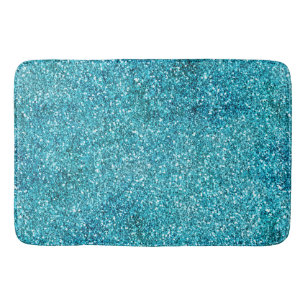 Tapete De Banheiro Aqua Glitz Glitter Sparkle