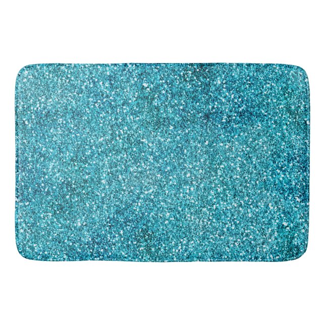 Tapete De Banheiro Aqua Glitz Glitter Sparkle (Frente)
