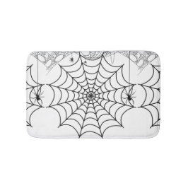 Tapete De Banheiro Aranha Assustadora Teia de Halloween