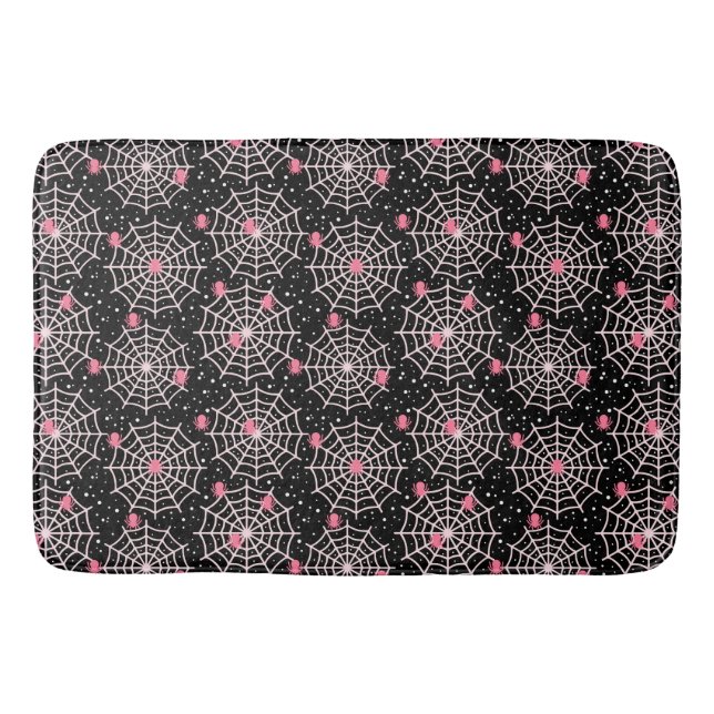 Tapete De Banheiro Aranhas e Semanas Rosa (Frente)