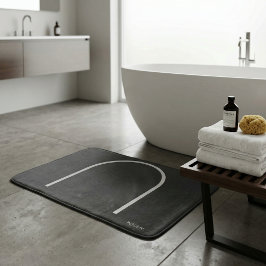 Tapete De Banheiro Architectural Muted Charcoal Grey Arch Modern Spa