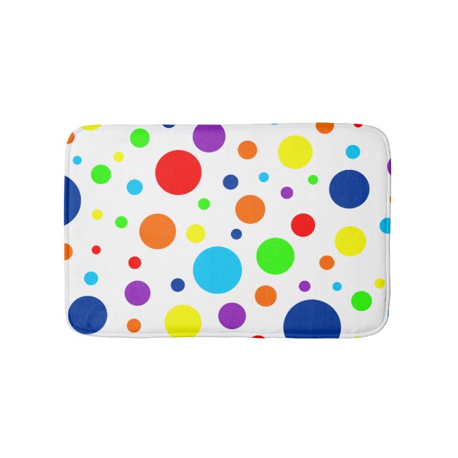 Tapete De Banheiro Arco-Íris Mancha Bath Mat (frente)