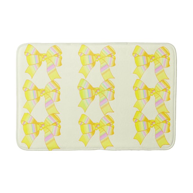 Tapete De Banheiro Arcos Amarelas Bath Mat (Frente)