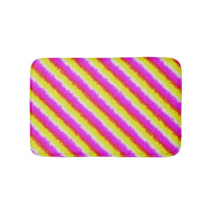 Tapete De Banheiro Ardeco-Arco-Íris, Cor-de-rosa Amarelo