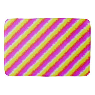 Tapete De Banheiro Ardeco-Arco-Íris, Cor-de-rosa Amarelo