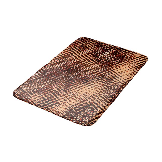 Tapete De Banheiro Arranhões grossos e crus em laranja com sombra (Angulado)