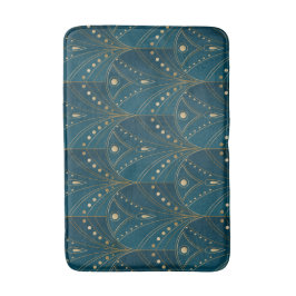 Tapete De Banheiro Art Deco pattern with gold geometric shapes
