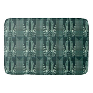 Tapete De Banheiro Art deco, Verde, preto, padrão, art nouveau, vinta