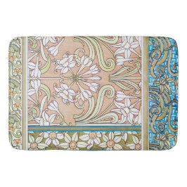 Tapete De Banheiro Art nouveau daffodil Verneui têxtil arte floral