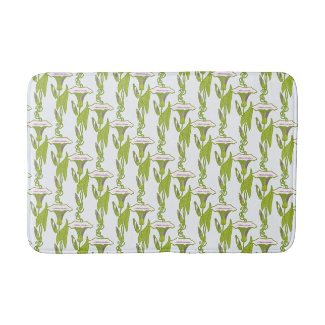 Tapete De Banheiro Art Nouveau Light Ipomoea floral wallpaper art (Frente)