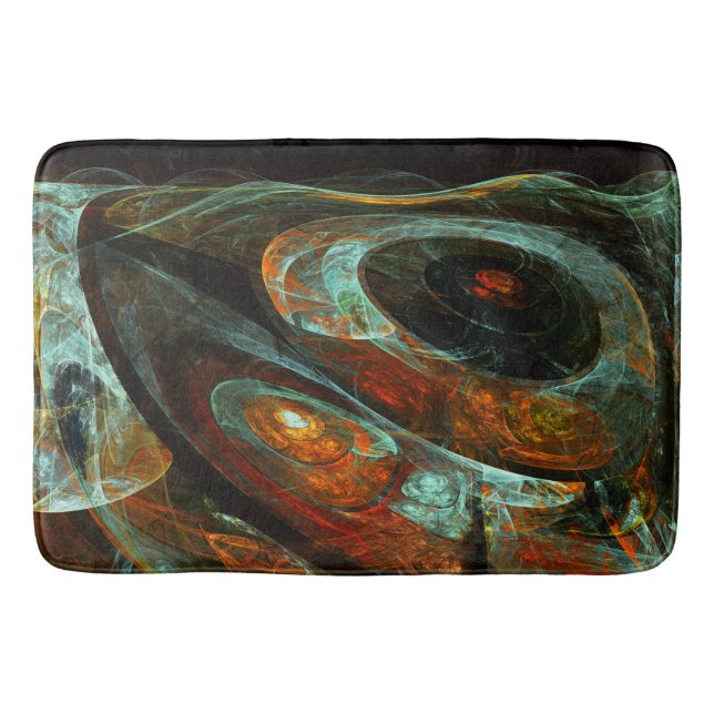 Tapete De Banheiro Arte abstrata de divisão de tempo (Frente)