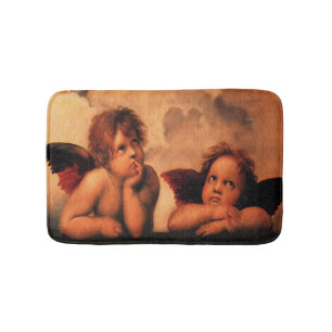 Tapete De Banheiro Arte angélico do querubim de Raphael