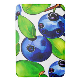 Tapete De Banheiro Arte fresca de mirtilo