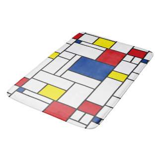 Tapete De Banheiro Arte Moderna De Stijl Geométrica Minimalista Mondr