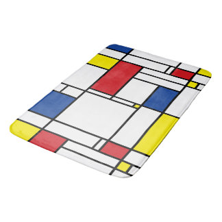 Tapete De Banheiro Arte Moderna De Stijl Geométrica Minimalista Mondr