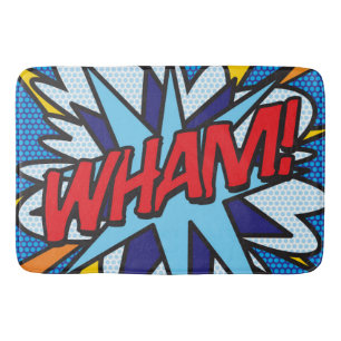 Tapete De Banheiro Arte Pop de Quadrinhos Retrô Divertida da WHAM