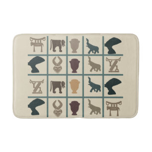 Tapete De Banheiro Arte tribal abstrato africana