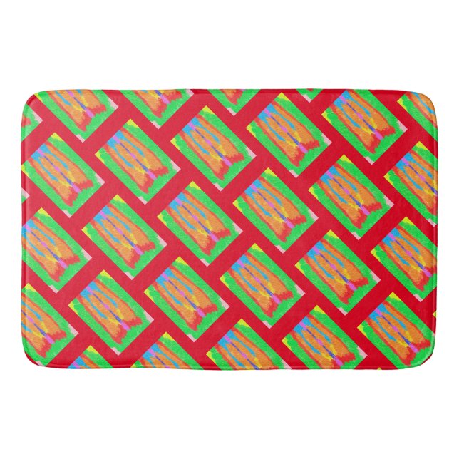 Tapete De Banheiro Artes abstrato puras e trapos supremo (Frente)