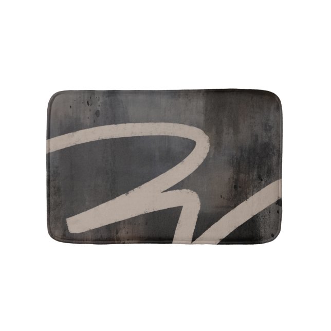 Tapete De Banheiro Artista Moderno Brown Abstrato (frente)