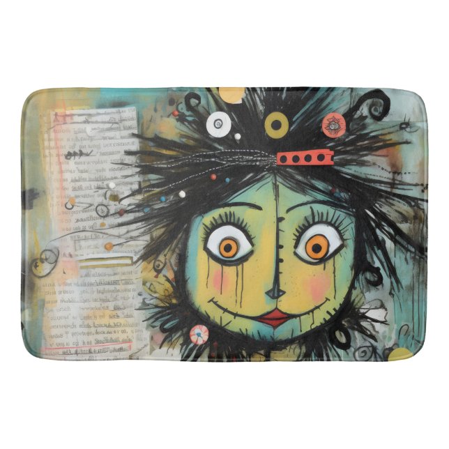 Tapete De Banheiro ArtLady 16 Encantada e angustiada (Frente)