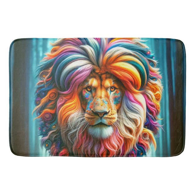 Tapete De Banheiro Artsy Lion (Frente)