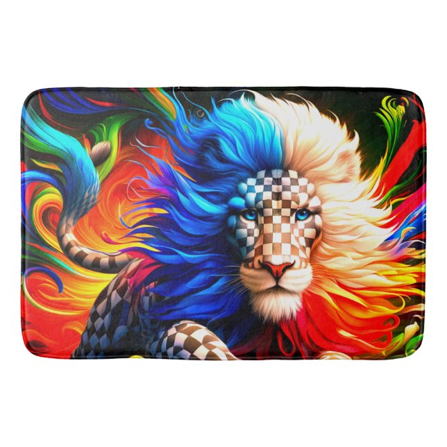 Tapete De Banheiro Artsy Lion (Frente)