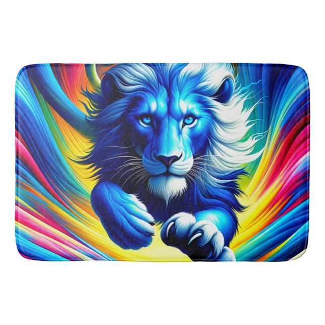 Tapete De Banheiro Artsy Lion (Frente)