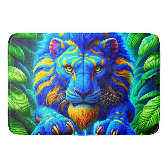 Tapete De Banheiro Artsy Lion (Frente)
