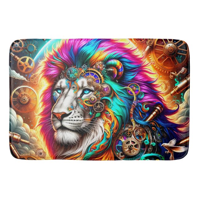 Tapete De Banheiro Artsy Lion (Frente)