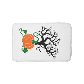 Tapete De Banheiro Árvore de Halloween Camisas de Outono Suéter de Ha